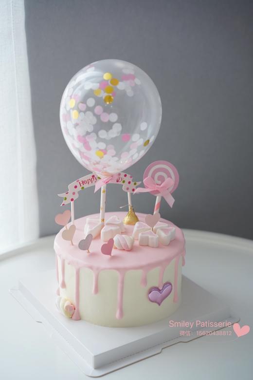 简约奶油蛋糕 | 鲜果原味奶油 - 告白气球 商品图1