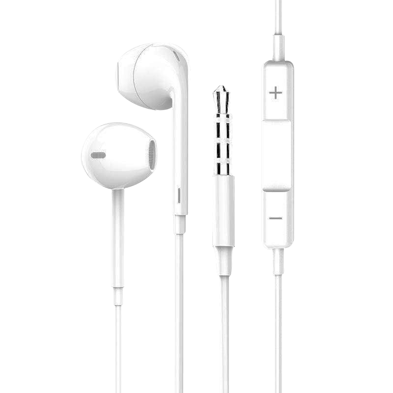 米洛临 E03 线控音量半入耳式3.5手机耳机带麦苹果华为oppo安卓通用JPY带授权招加盟代理