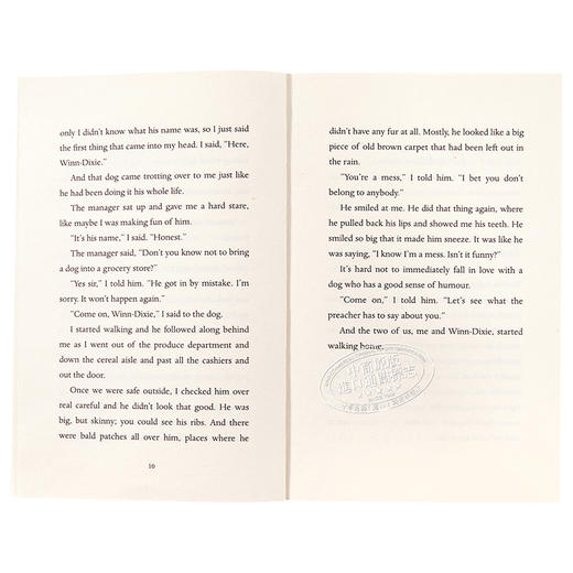 【中商原版】傻狗温迪克 英文原版 Because of Winn Dixie 都是黛茜惹的祸 纽伯瑞金奖小说 9-12岁 商品图4