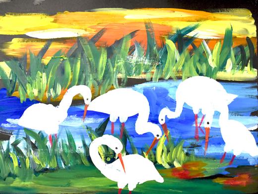 《水边的白鹭》【自动发货：下单后，点击手机短信中收到的链接，即可获取文件下载的链接；如有任何问题，可添加客服微信hm33268获得帮助】
 商品图0