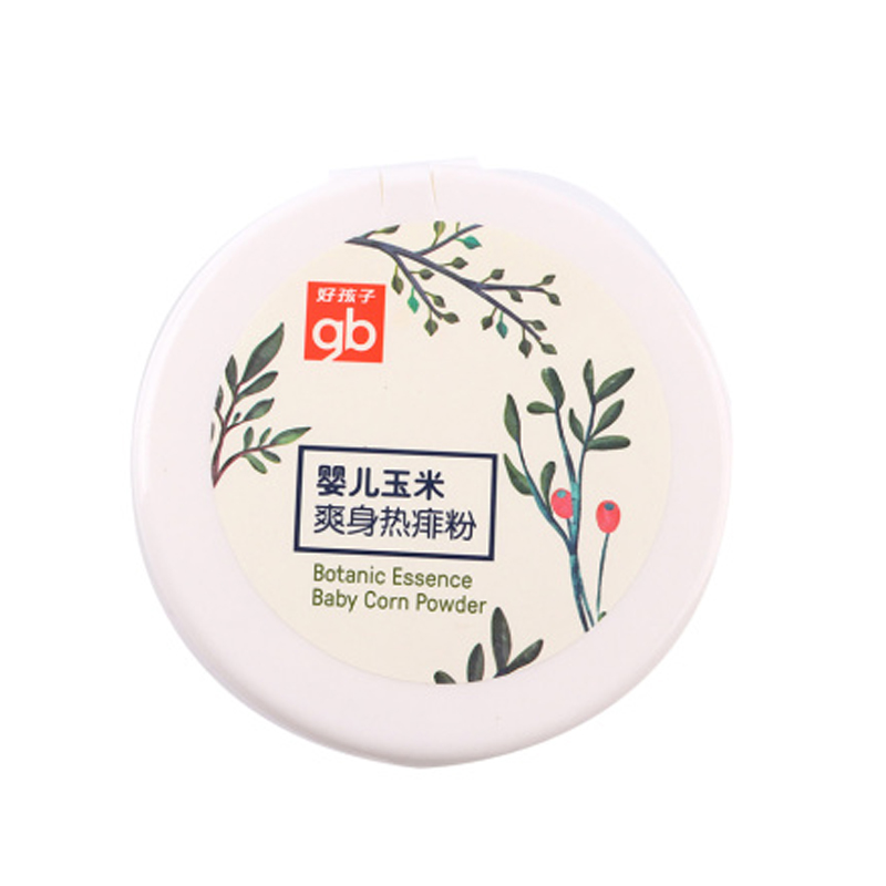 gb好孩子植物精华婴儿玉米爽身热痱粉140克V2403JPY带授权招加盟代理