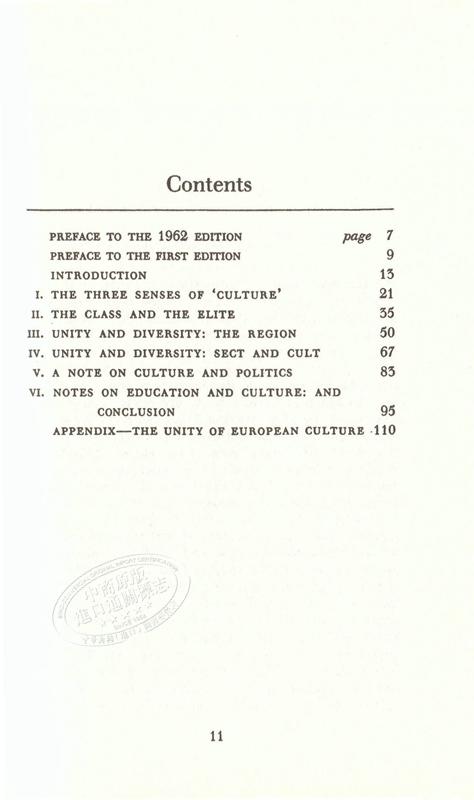 艾略特：对文化定义的注释 英文原版 Notes Towards the Definition of Culture T.S. Eliot 文化哲学 商品图4