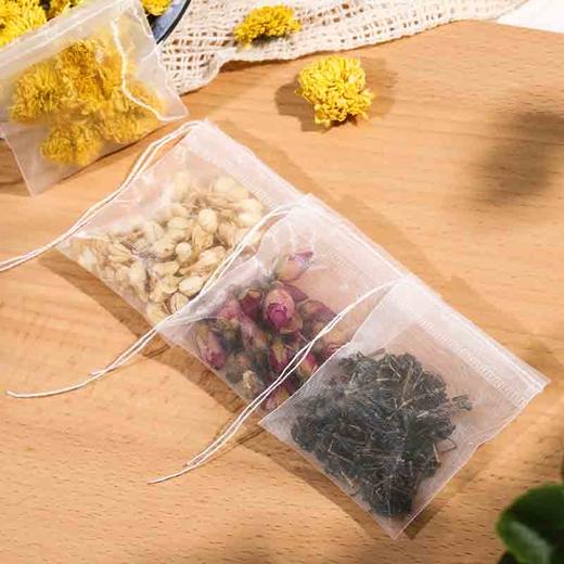 FaSoLa 100枚茶包袋茶叶包 一次性过滤小包袋纱布袋泡茶袋调料包线标款 商品图6