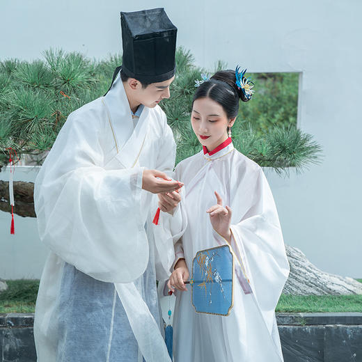 霜林汉服男中国风道袍交领明制上袄下裤马面裙套装秋冬