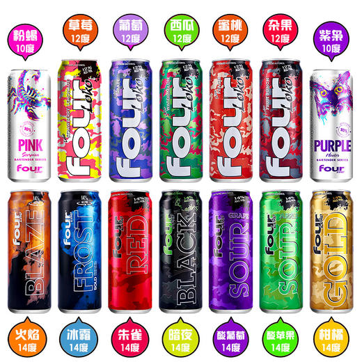 [预调酒]四洛克鸡尾酒（网红酒）695ml 商品图1