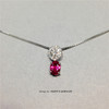【每日特选】Pt900铂金红宝石钻石项链(预约看货) 商品缩略图0
