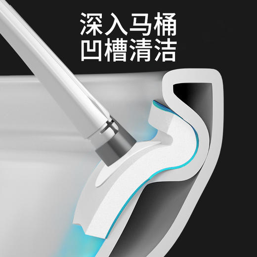 宝家洁一次性多功能马桶刷 | 即用即抛、干净又方便、自带清洁液、去残污还抑菌、不伤釉面、操作简单、一键替换 商品图2
