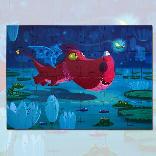 djeco儿童拼图24片2-3-4岁-爱德蒙奇妙的夏夜 商品图0