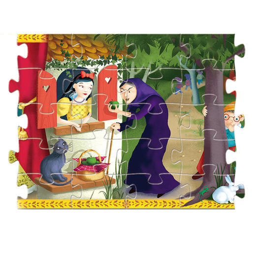 djeco白雪公主童话故事4儿童宝宝拼图5-6岁益智玩具54片女孩礼物 商品图2