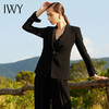 IWY/黑色长袖西装阔腿裤套装203010CP 商品缩略图1