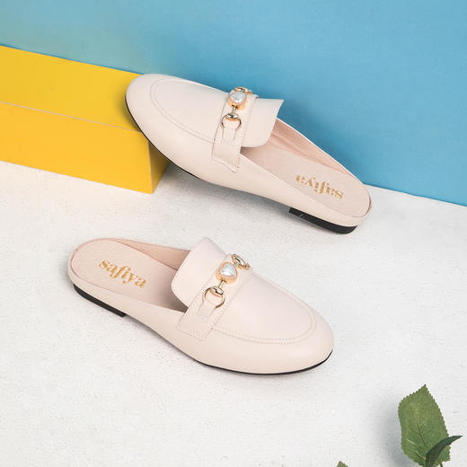 商场同款 |Safiya索菲娅夏季外穿穆勒鞋舒适优雅低跟拖鞋SF01110026 商品图2