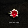 【每日特选】Pt900铂金缅甸红宝石钻石戒指(预约看货) 商品缩略图0