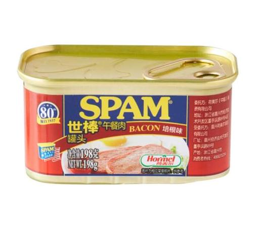 世棒 黑椒味/培根味 午餐肉罐头 198g 商品图2