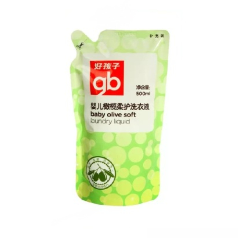 好孩子洗衣液(婴儿橄榄柔护洗衣液500ml补充装)X4103JPY带授权招加盟代理