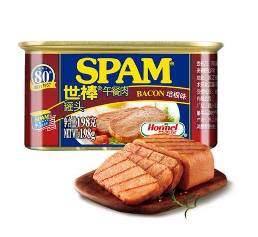 世棒 黑椒味/培根味 午餐肉罐头 198g 商品图1