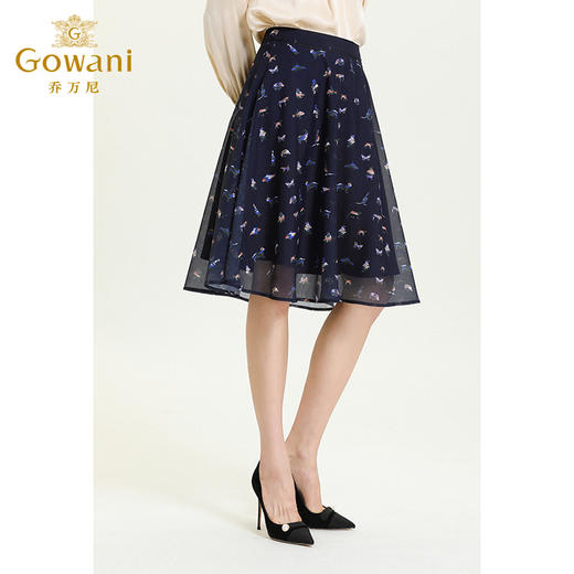 乔万尼半身裙秋季新品气质流行显瘦a字半裙中长款女ES3D542 商品图2