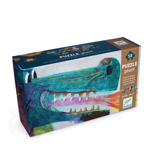 djeco儿童平面大块益智异形龙拼图4-5-6岁大号智力岁益智男孩玩具 商品图3