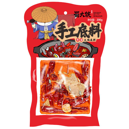 蜀大侠  手工牛油火锅底料  200g 商品图0