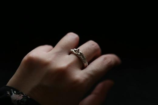 CHEZ BOQUE 印象系列原创手工925银戒指《躲猫猫》 商品图3