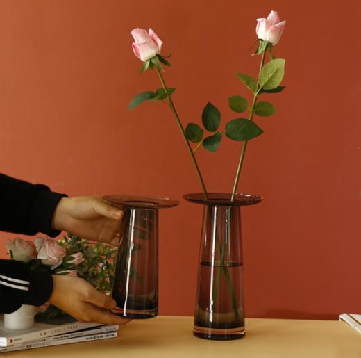 【家居摆件】韩国网红款设计水培透明玻璃花瓶北欧客厅样板间简约装饰摆件 商品图2