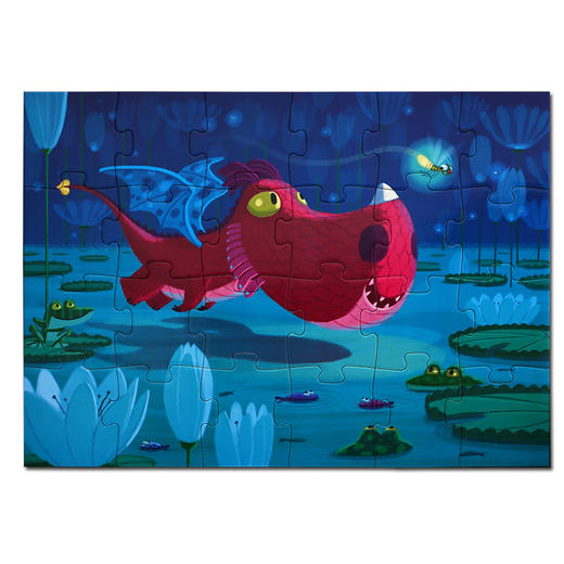 djeco儿童拼图24片2-3-4岁-爱德蒙奇妙的夏夜 商品图4