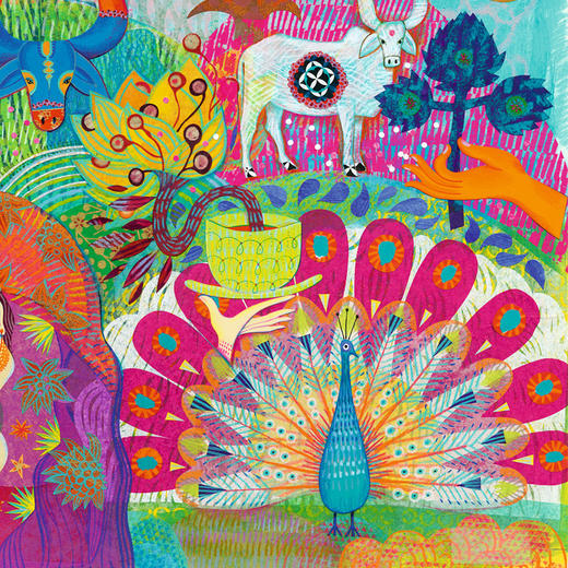 djeco进口儿童益智拼图1000片平面纸质高难度7-8-9-10魔幻印度 商品图3