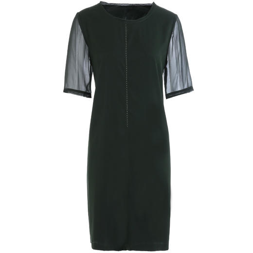 乔万尼桑蚕丝连衣裙夏季新品时尚圆领休闲宽松真丝裙中长ES2E185 商品图4