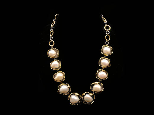 巴洛克珍珠项链 戒指套装