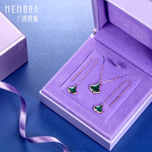 【积分抵值】小礼物（银杏叶）玫瑰色18K金钻石项链KN2498 商品图9