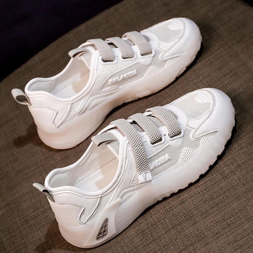 DDL959-新款软底真皮网格透气果冻鞋休闲小白鞋运动鞋 商品图4