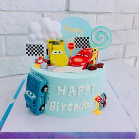 汽车动员——男孩生日蛋糕