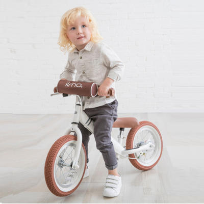 （超值）日本iimo原装12寸高碳钢复古儿童平衡车学步车无脚踏自行车 商品图3