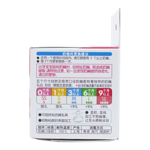 贝亲 日本进口Pigeon 自然实感宽口径奶嘴一只装 商品图2