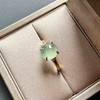 高冰种淡晴水翡翠蛋面戒指18k黄金镶嵌 商品缩略图3