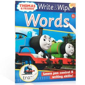 【词汇认知】可擦写:托马斯和朋友们系列 Thomas Wipe & Write Wor 单词书