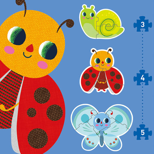 Djeco 四款低幼认知拼图 2-3岁 商品图1