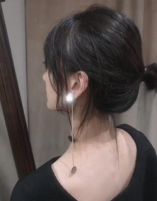 Saskia Diez 银色三圆镜面耳饰（一对） 商品图0