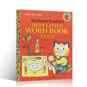 【单词认知】英文原版书 Richard Scarry's Best Little Word Book Ever 会讲故事的单词书