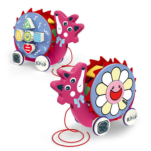 天利达天恩嘟乐学步积木拖拉乐玩具婴儿益智爬行手拉动物宝宝助步 商品图4