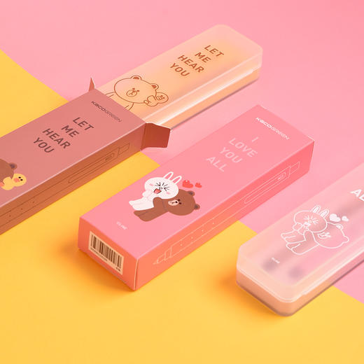LINE FRIENDS布朗熊可妮兔中性笔套装 商品图2