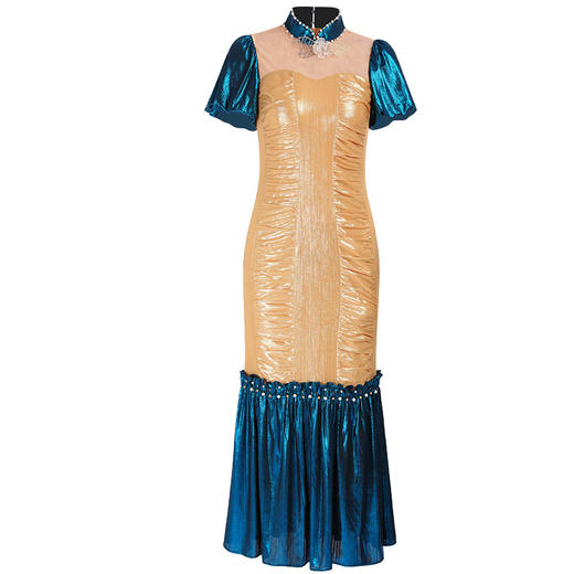 DLQ-A2491法式长款气质高端晚礼服鱼尾裙演出服 商品图3