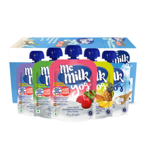 （超值）西班牙美妙可memilk 原装进口儿童酸奶酸酸乳 90g 6袋起售