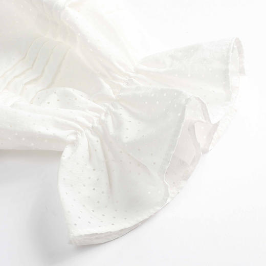 故障 EITIE爱特爱秋季新款简约通勤时尚灯笼喇叭袖显瘦百搭白衬衫6309005 商品图9