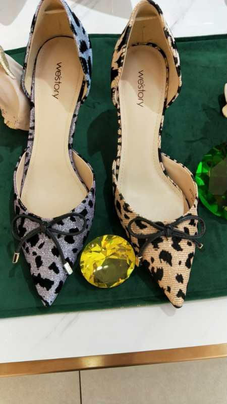 Westory高跟尖头时尚优雅豹纹W29AH50698 商品图1