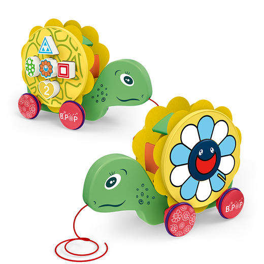 天利达天恩嘟乐学步积木拖拉乐玩具婴儿益智爬行手拉动物宝宝助步 商品图3