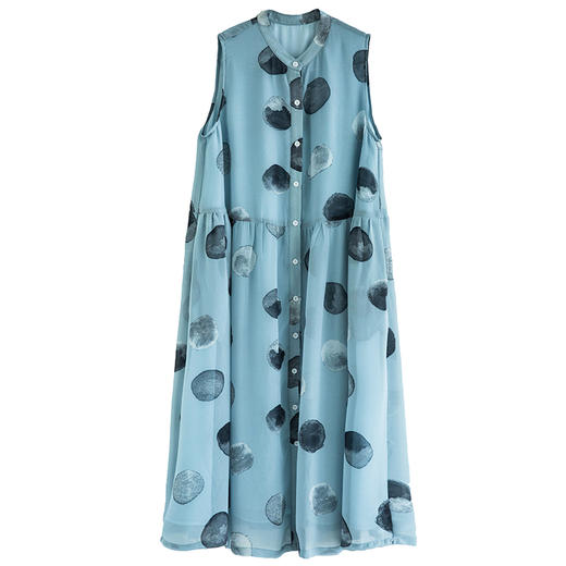 裁缝学苑AG75 无袖宽松雪纺连衣裙纸样 裙子夏长裙样板图裁剪版型 商品图4