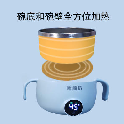 （超值）棒棒猪宝宝45°C智能恒温碗儿童餐具辅食碗吃饭保温防摔防烫防水 商品图5