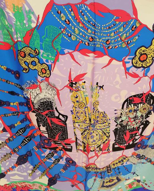 3F ALA专柜桑蚕丝丝巾 商品图0