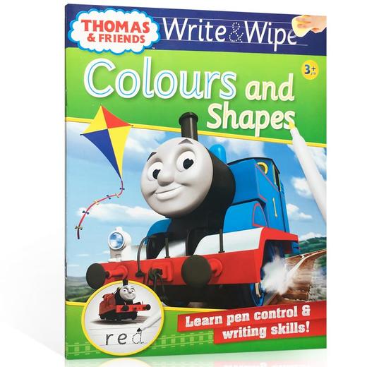 【形状颜色】可擦写:托马斯和朋友们系列Thomas Wipe & Write Colours and Shapes 形状与颜色 商品图0