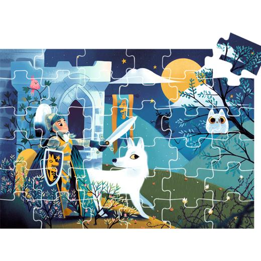 法国djeco幼儿大块拼图月亮勇士儿童3-4-5岁益智小孩智力启蒙玩具 商品图5